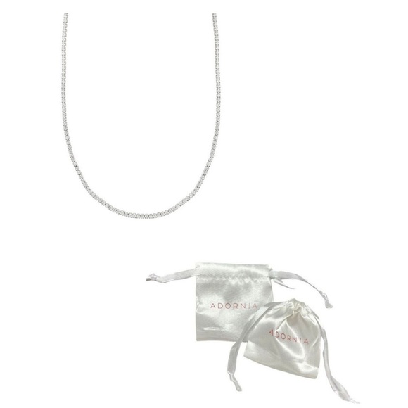 Silver Tone Snake Chain Choker Necklace - Picture 3 of 4